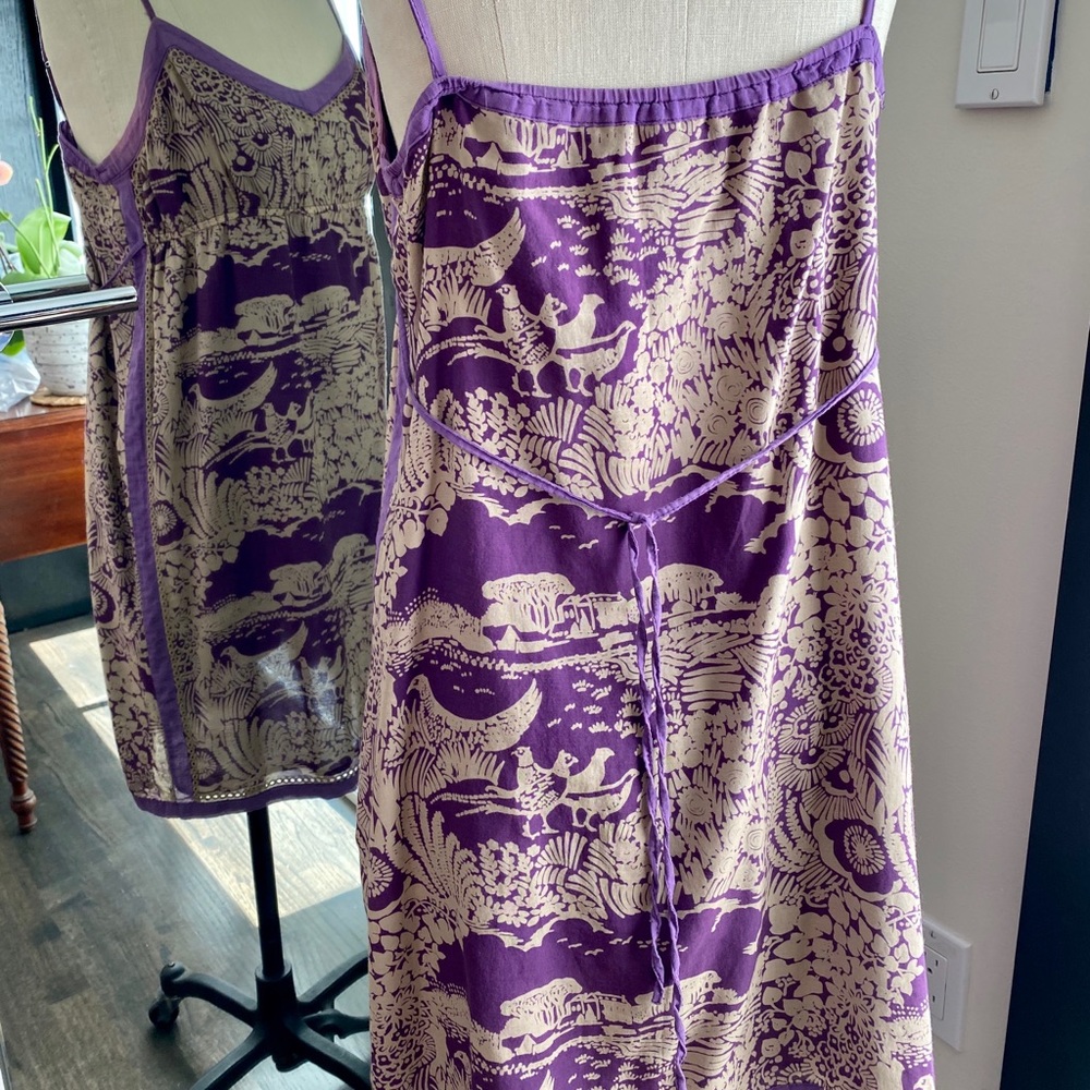 EUC Danang purple Summer Dress with Embroidery M - Picture 2 of 6
